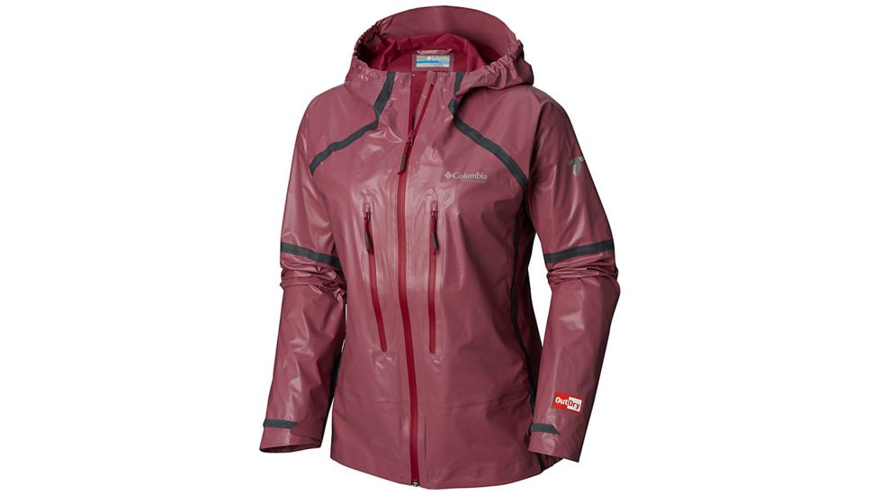 Columbia OutDry Ex Featherweight Shell Jacket - Womens, Wine Berry, Small, 1770791550-S