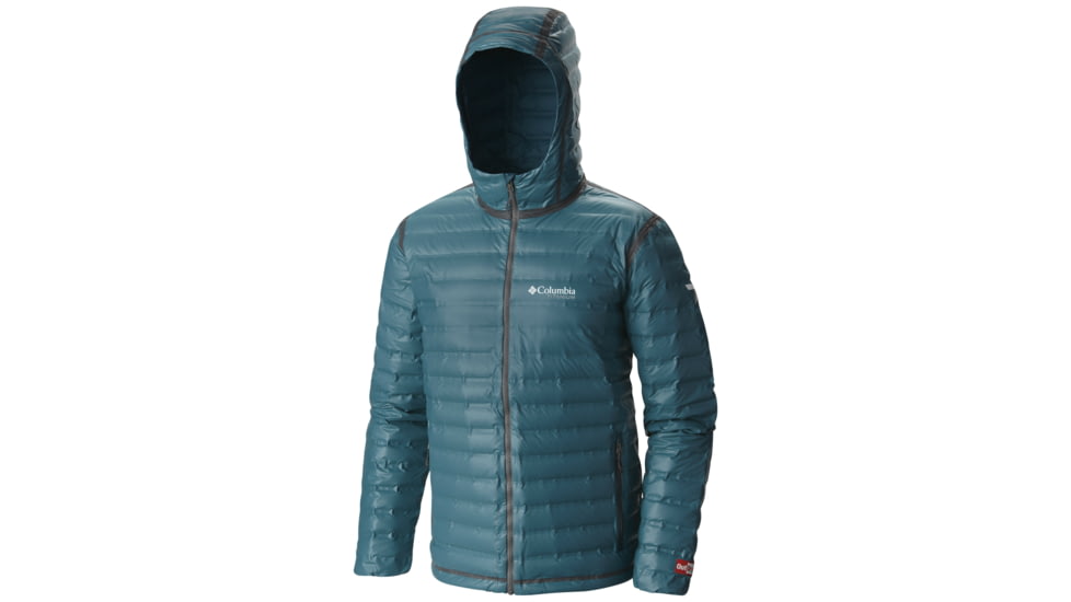 Columbia OutDry Ex Gold Down Hooded Jacket - Men's-Deep Water-Large