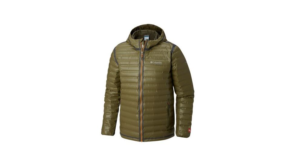 Columbia OutDry Ex Gold Down Hooded Jacket - Mens, Peatmoss, 2XL, 1700411213-XXL