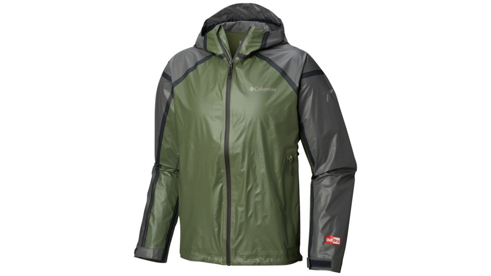 Columbia OutDry Ex Gold Tech Shell - Mens, Mosstone/Graphite, Large, 1722802302-L