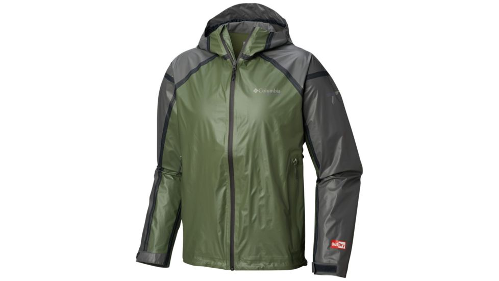 Columbia OutDry Ex Gold Tech Shell - Mens, Mosstone/Graphite, Large, 1722802302-L