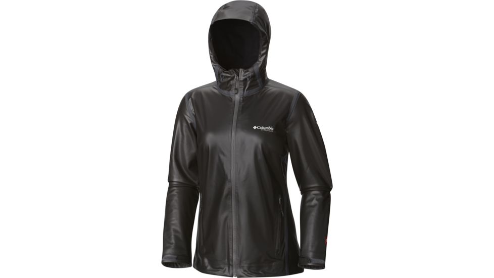 Columbia OutDry Ex Stratch Hooded Shell - Women's-Black-X-Large