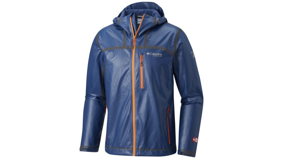 Columbia OutDry Ex Stretch Hooded Shell Jacket - Mens, Carbon, XL, 1711861469XL