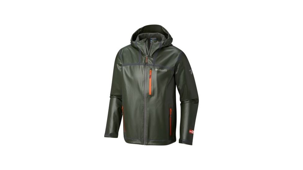 Columbia OutDry Ex Stretch Hooded Shell - Mens, Peatmoss, Small, 1711861213-S