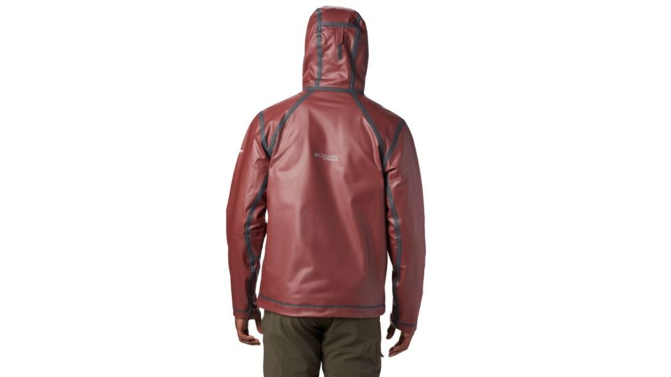 Columbia OutDry Ex Stretch Hooded Shell - Mens, Red Jasper, Extra Large, 1711861664-XL