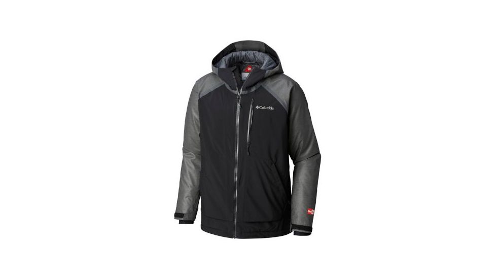 Columbia OutDry Glacial Hybrid Jacket - Mens, Charcoal Heather/Black, Small, 1798641030-S