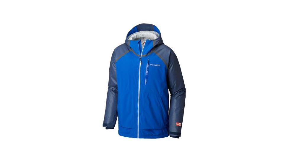 Columbia OutDry Glacial Hybrid Jacket - Mens, Collegiate Navy Heather/Azul, Small, 1798641464-S