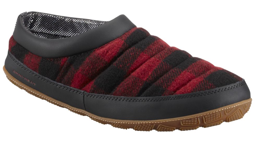 Columbia Packed Out II Omni-Heat Flannel Slipper - Men's-Chili/Black-Medium-11 US