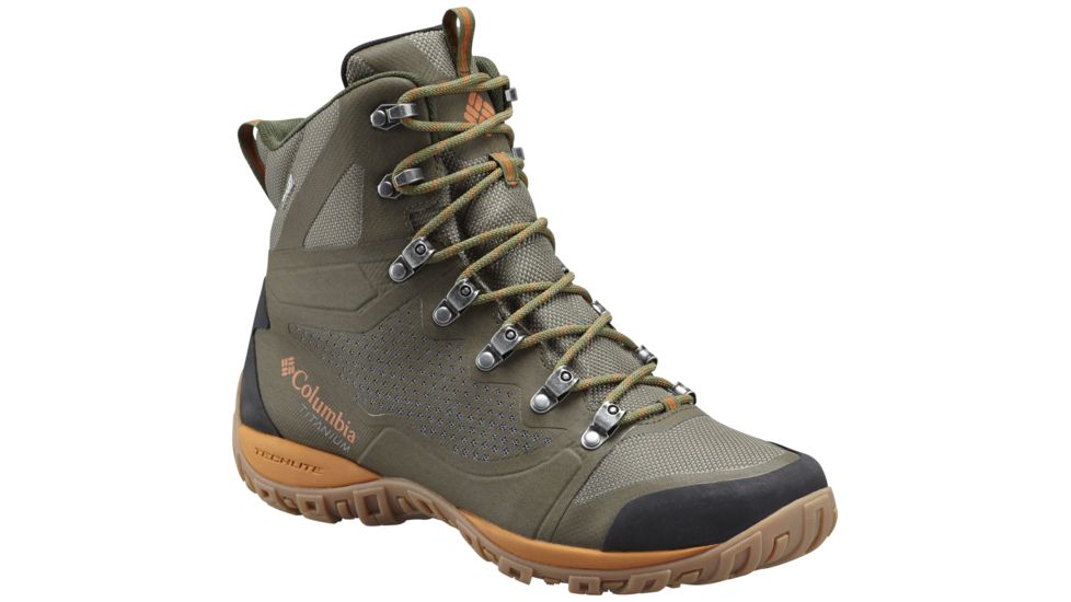 Columbia Peakfreak Venture Titanium OutDry Hiking Boot - Men's-Surplus Green/Bright Copper-Medium-8