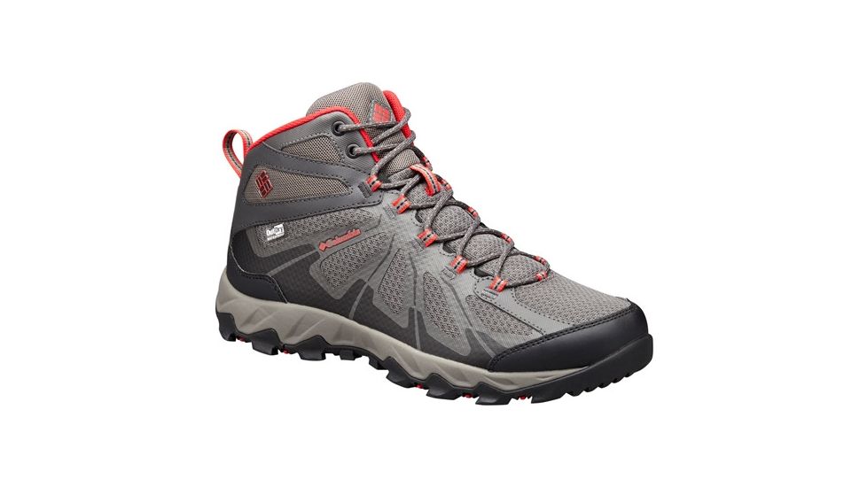 Columbia Peakfreak XCRSN II XCEL Mid Outdry Hiking Boot - Men's-City Grey/Bright Red-Medium-8
