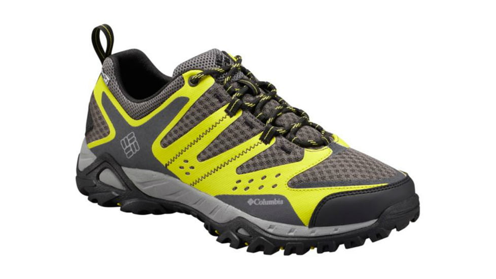 Columbia PeakFreak XCRSN Xcel OutDry Hiking Shoe - Men's-Chartreuse/Light Grey-Medium-13 US