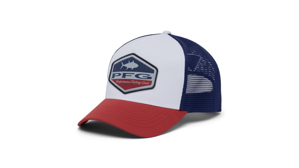 Columbia PFG Big Haul Snapback Ball Cap, White/Dusty Cr, O/S, 2121331-100-O/S