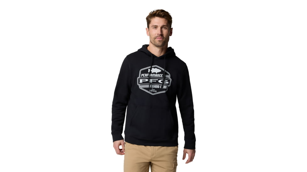 Columbia PFG High Side Hoodie - Men's, Black/High Side, L, 2121031-010-L