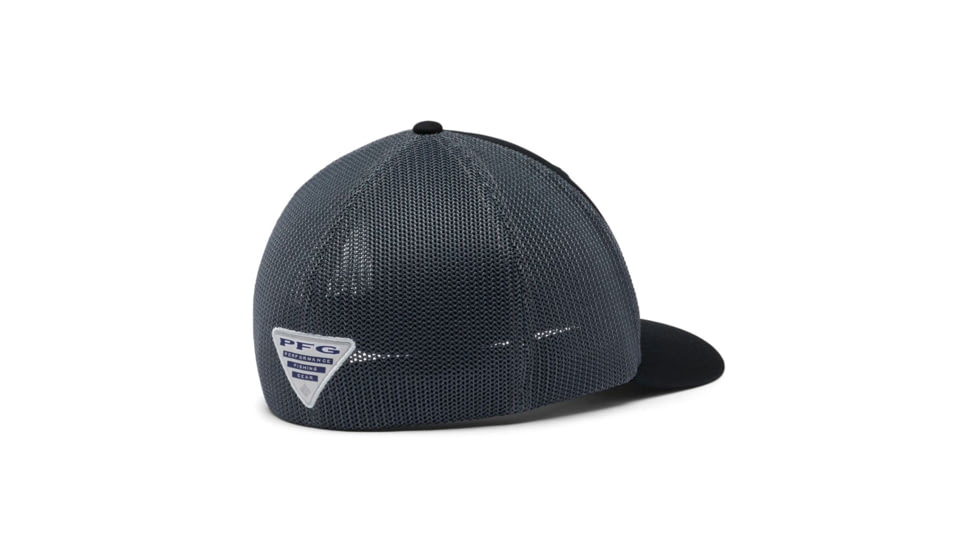 Columbia PFG Mesh Fish Flag Ball Cap, Black/Graphite, 2XL, 1836811010Bck,GrtXXL