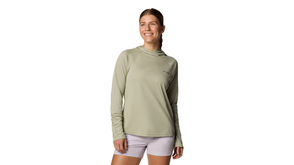Columbia PFG Tidal Tee II Hoodie - Women's, Smokey Sage, M, 2113691-381-M