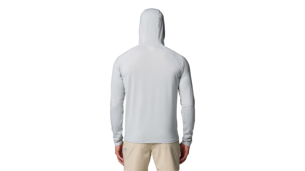 Columbia PFG Uncharted Hoodie - Mens, Cool Grey Heather, XXL, 2070201-021-XXL