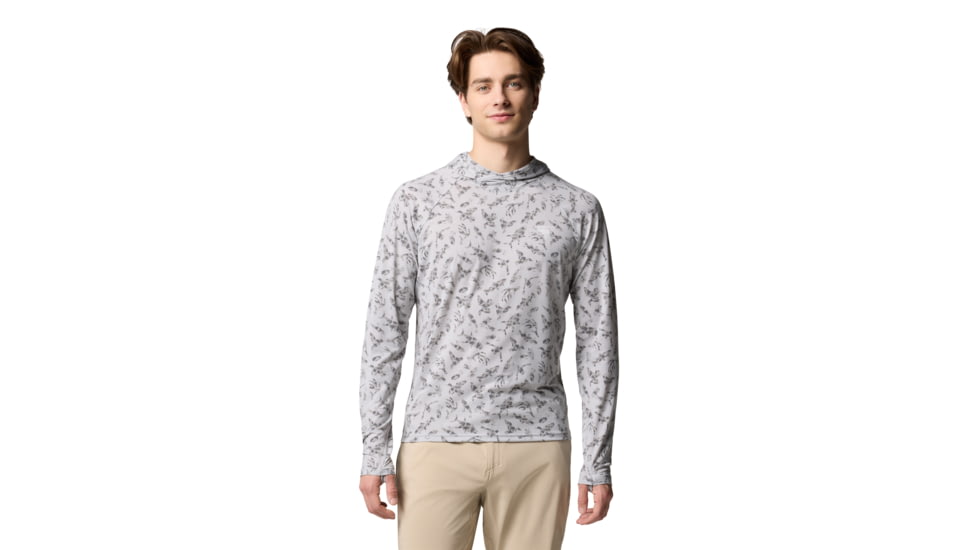 Columbia PFG Uncharted Hoodie - Men's, Cool Grey Huntf, L, 2070201-020-L