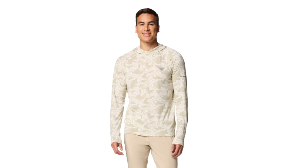 Columbia PFG Uncharted Hoodie - Men's, Stone Swampland, L, 2070201-024-L