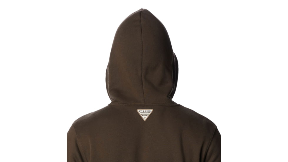 Columbia PHG Game Flag II Hoodie - Mens, Cordovan/Blaze Big Game Flag, Extra Large, 2013311231CvnBlzBigGmeFlgXL