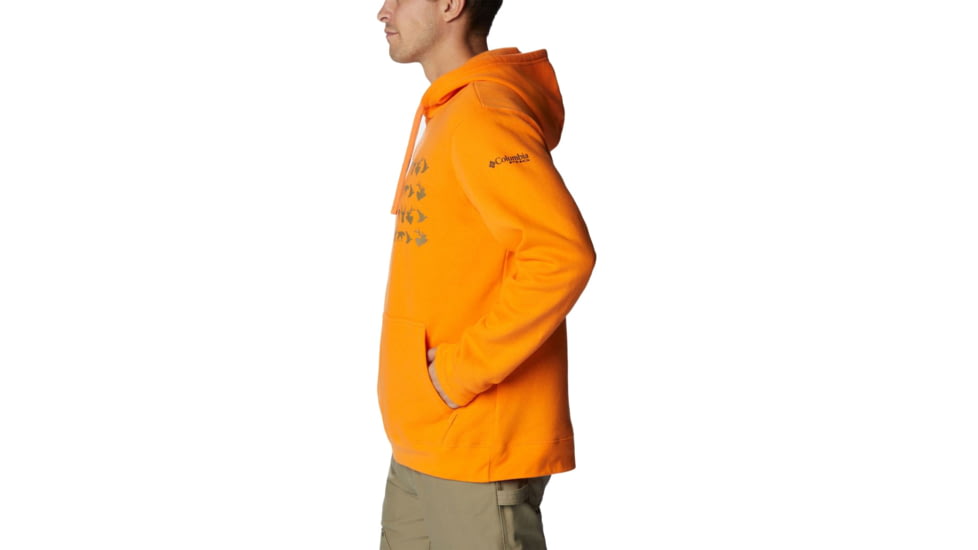 Columbia PHG Game Flag II Hoodie - Mens, Phg Orange/Black Game Flag, Large, 2013311803PHGOrngBckGmeFlgL