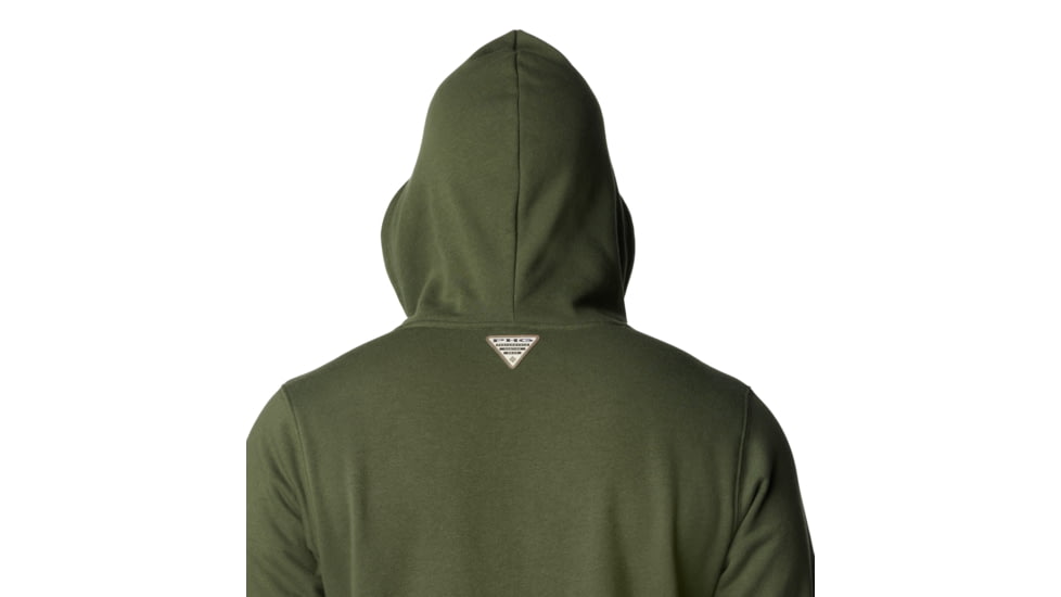 Columbia PHG Game Flag II Hoodie - Mens, Surplus Green/Sahara Duck Flag, Medium, 2013311347-M