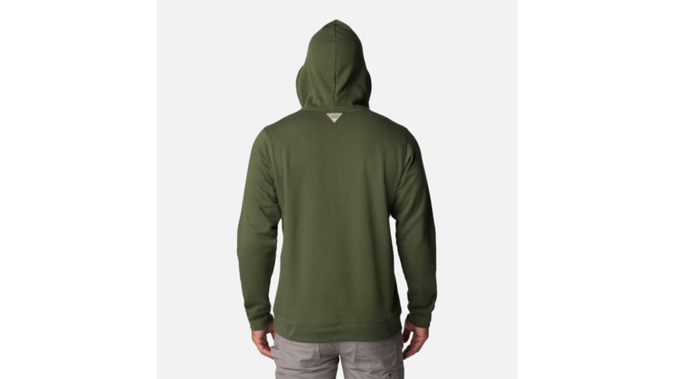 Columbia PHG Game Flag II Hoodie - Mens, Surplus Green/Sahara Duck Flag, Medium, 2013311347-M