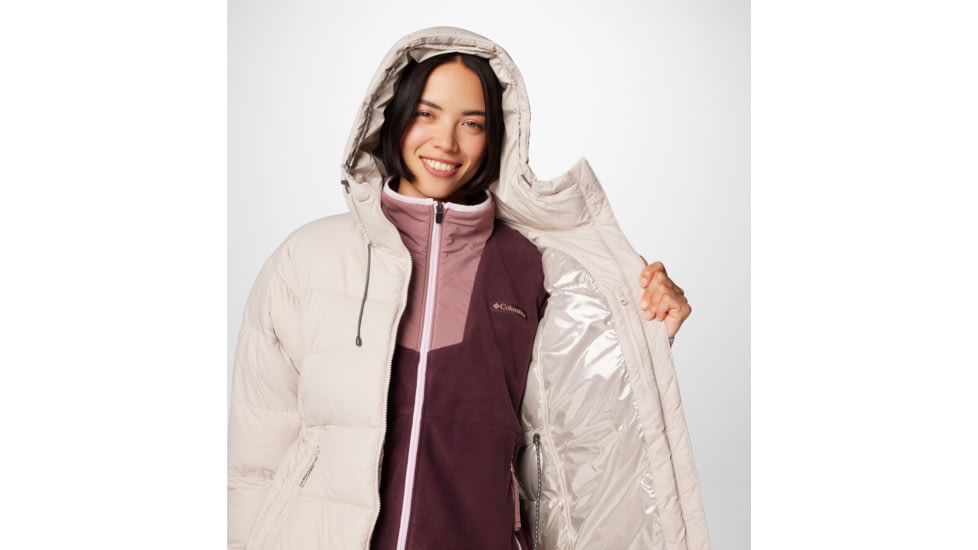 Columbia Pike Lake II Long Jacket - Womens, Dark Stone, Large, 2051351279-L
