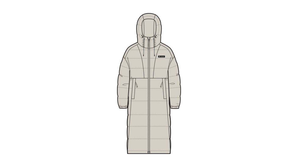 Columbia Pike Lake III Long Jacket - Women's, Dark Stone, Small, 2133541-278-S