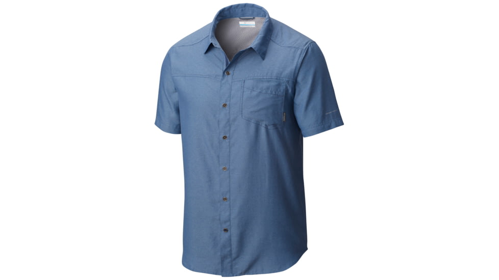 Columbia Pilsner Peak II Short Sleeve - Men's -Steel-Small