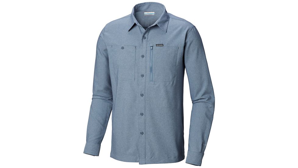 Columbia Pilsner Peak IV Long Sleeve Shirt - Mens, Mountain Heather, Small, 1838831441-S