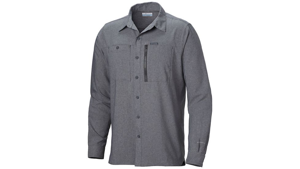 Columbia Pilsner Peak IV Long Sleeve Shirt - Mens, Shark Heather, Medium, 1838831011-M