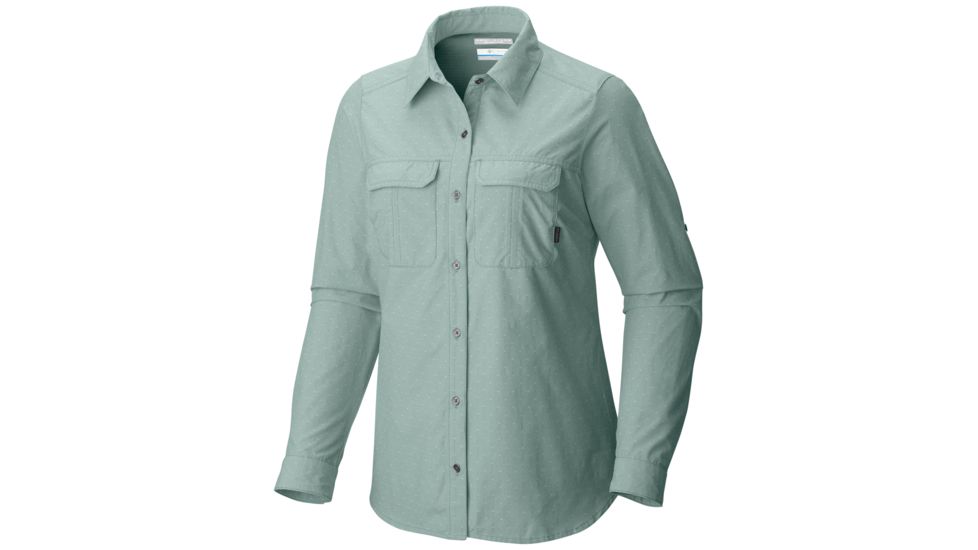 Columbia Pilsner Peak Stripe Long Sleeve Shirt - Women's-Dusty Green-X-Small