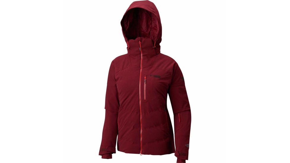 Columbia Powder Keg II Down Jacket, Rich Wine, Extra Small - Womens, 1804211624-XS