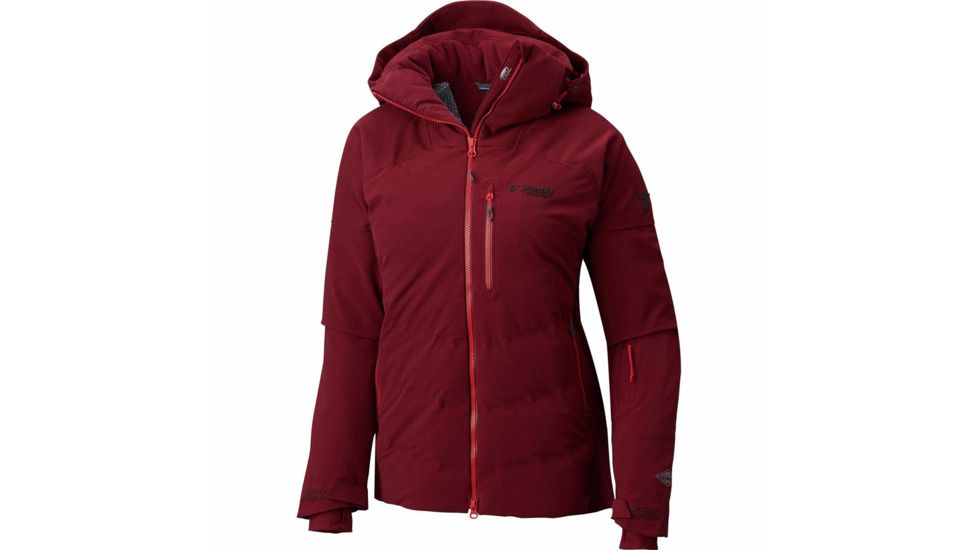 Columbia Powder Keg II Down Jacket, Rich Wine, Extra Small - Womens, 1804211624-XS