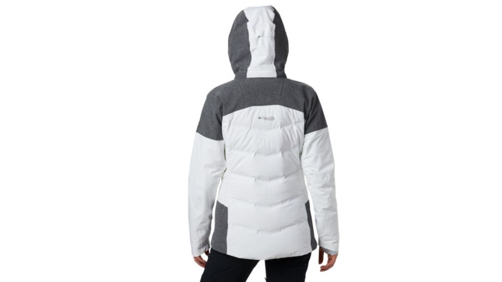 Columbia Powder Keg II Down Jacket - Womens, White, Cirrus Grey, Small, 1804211101-S