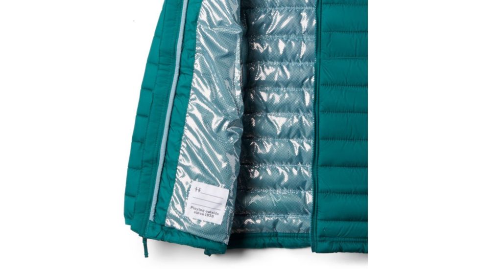 Columbia Powder Lite Boys Hooded Jacket - Boys, Pine Green, Medium, 1802903363-M