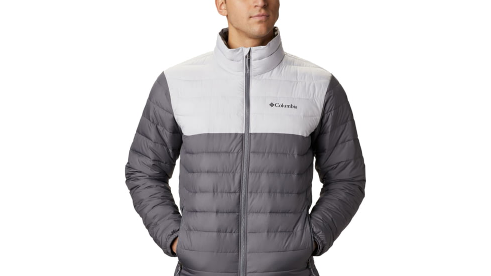 Columbia Powder Lite Jacket - Mens, City Grey/Nimbus Grey, Extra Large, 1698001024CityGryNbsGryXL