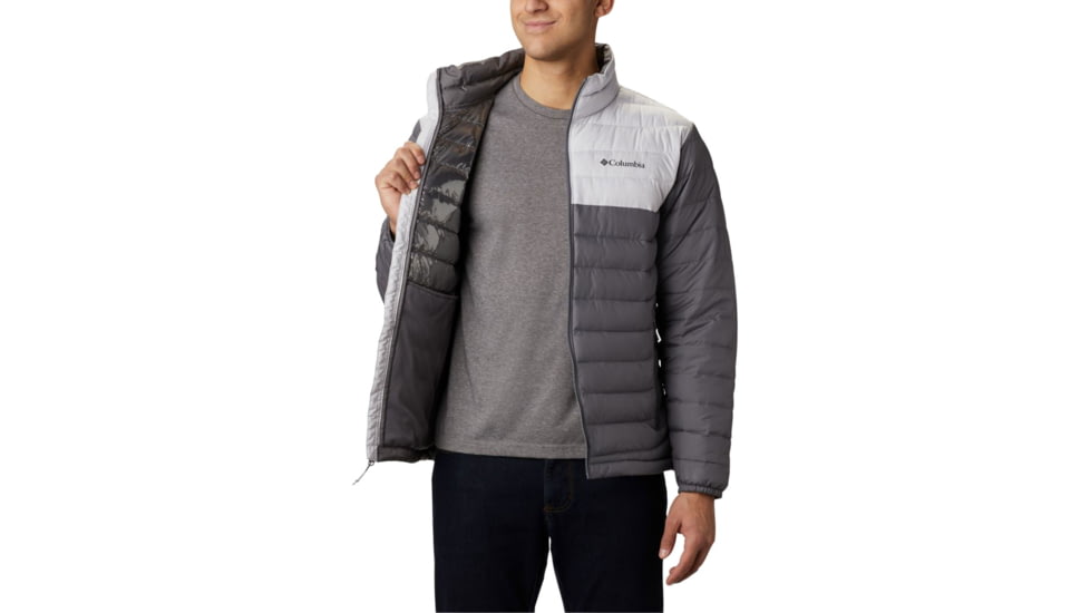Columbia Powder Lite Jacket - Mens, City Grey/Nimbus Grey, Extra Large, 1698001024CityGryNbsGryXL