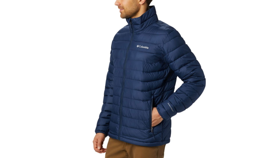 Columbia Powder Lite Jacket - Mens, Collegiate Navy, 2XL, 1698001467ClgtNvXXL