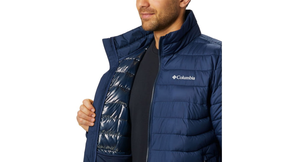 Columbia Powder Lite Jacket - Mens, Collegiate Navy, 2XL, 1698001467ClgtNvXXL