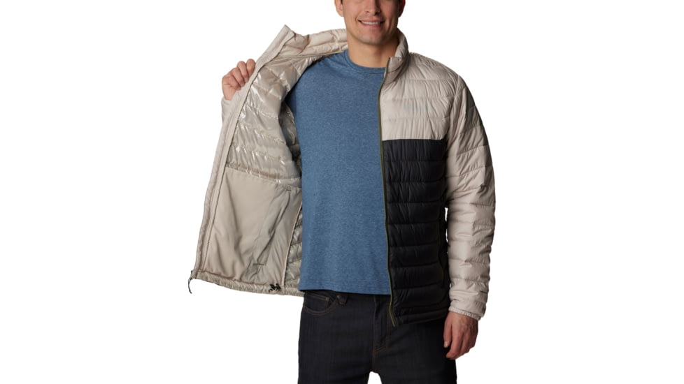 Columbia Powder Lite Jacket - Mens, Dark Stone/Shark, Extra Large, 1698001278DrkStn,ShkXL