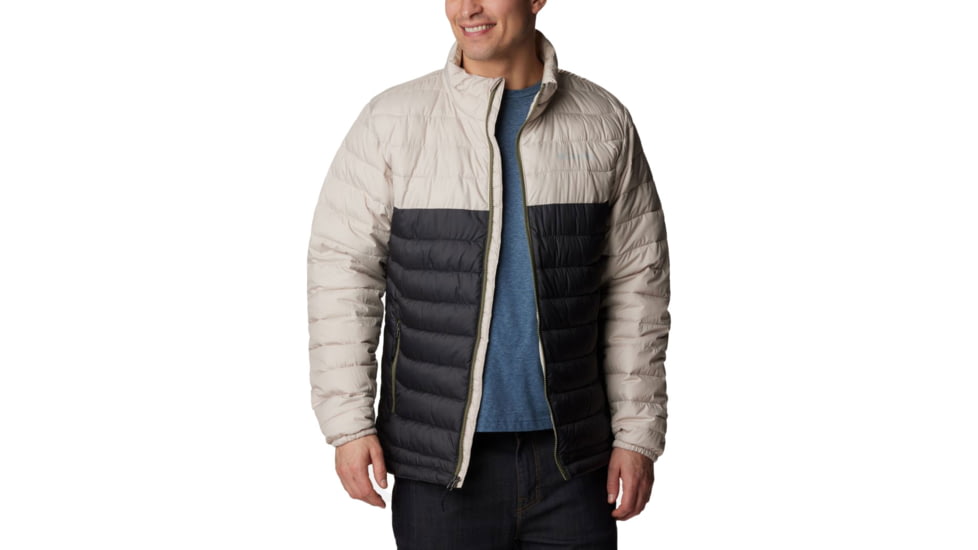 Columbia Powder Lite Jacket - Mens, Dark Stone/Shark, Extra Large, 1698001278DrkStn,ShkXL