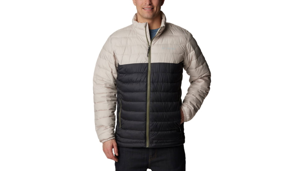 Columbia Powder Lite Jacket - Mens, Dark Stone/Shark, Extra Large, 1698001278DrkStn,ShkXL