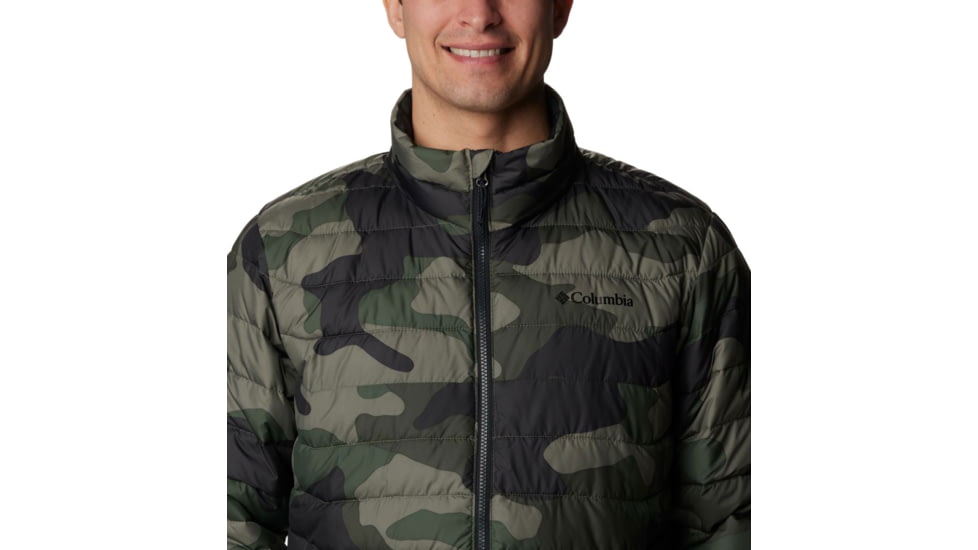 Columbia Powder Lite Jacket - Mens, Stone Green Mod Camo Print, Medium, 1698001396StnGnModCmPrtM