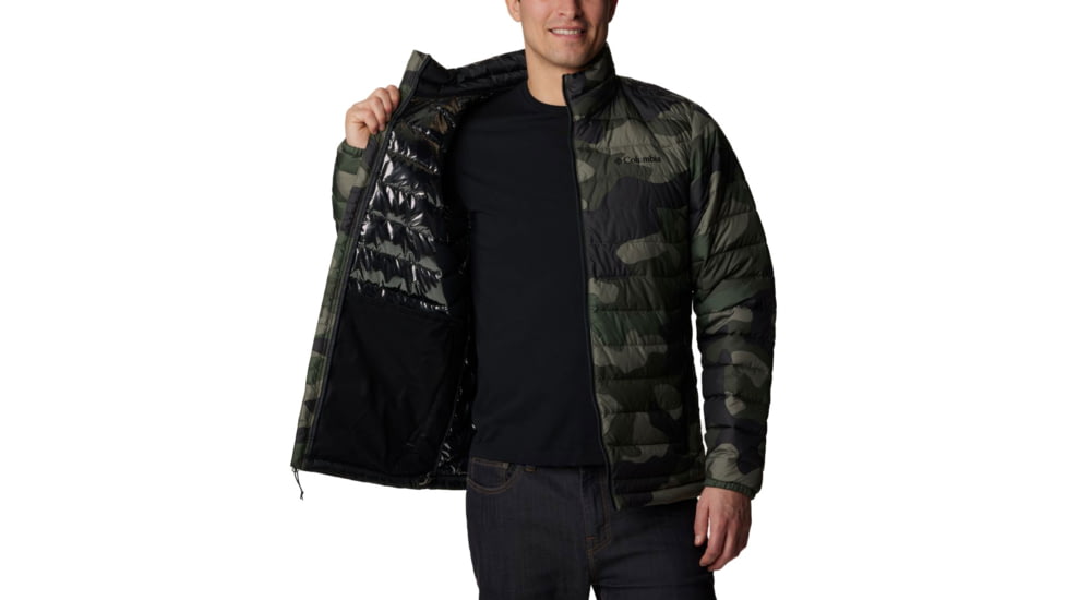 Columbia Powder Lite Jacket - Mens, Stone Green Mod Camo Print, Medium, 1698001396StnGnModCmPrtM
