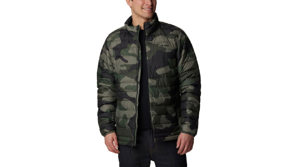 Columbia Powder Lite Jacket - Mens, Stone Green Mod Camo Print, Medium, 1698001396StnGnModCmPrtM