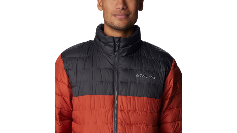 Columbia Powder Lite Jacket - Mens, Warp Red/Shark, Extra Large, 1698001849WrpRd,ShkXL