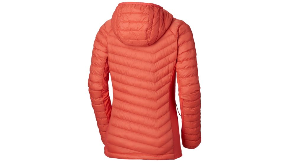 Columbia Powder Pass Hooded Jacket - Womens, Red Coral, Large, 1773211633-L