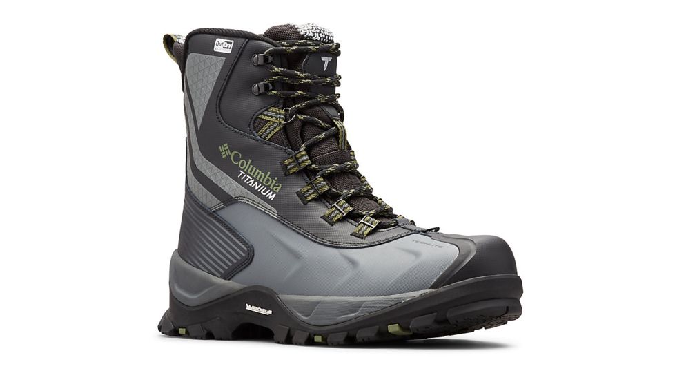 Columbia Powderhouse Titanium Omni-Heat 3D OutDry Boot - Men's, Black/Mosstone, 9 US, Medium, 1791181010-9