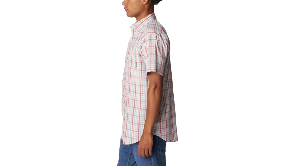Columbia Rapid Rivers II Short Sleeve Shirt - Mens, Sunset Red Multi Gingham, Extra Large, 1577671687SstRdMltGnghXL